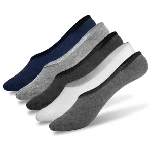 5 Pairs No Show Socks Cotton Breathable Non-Slip Low Cut Invisible Socks Size 5.5-9.5