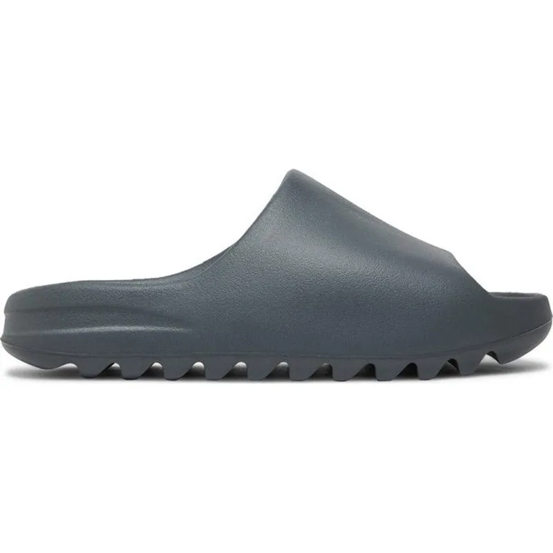 Adidas Yeezy 'Slate Grey' Slides, Dark Gray