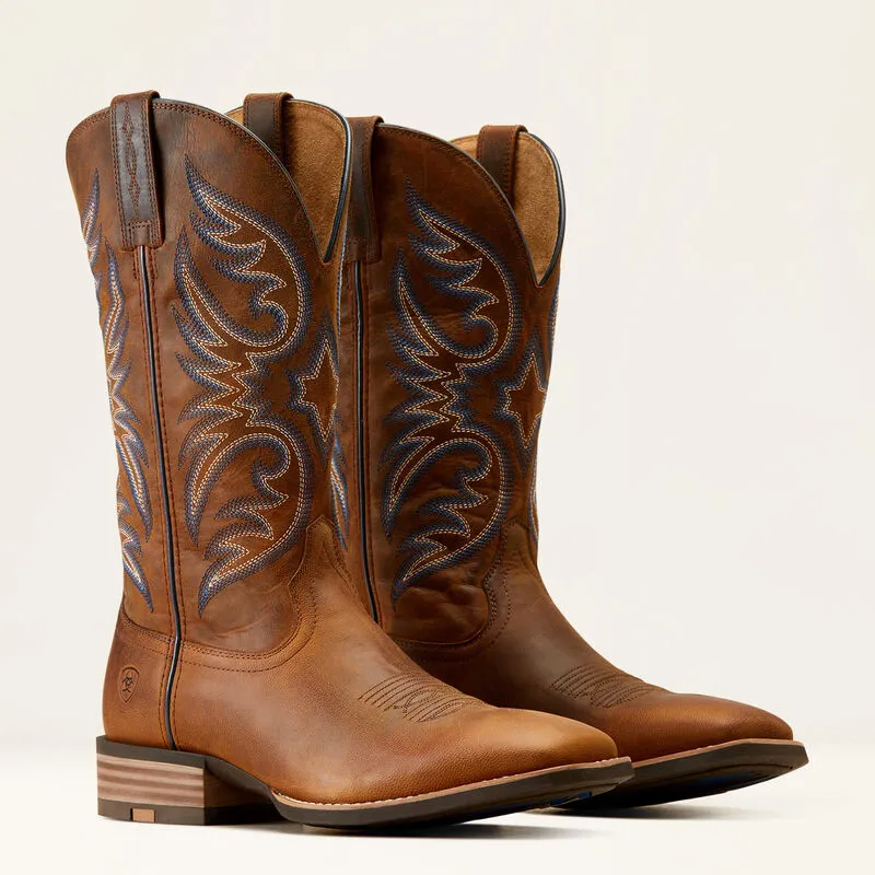 Ariat Men's Ricochet Cowboy Boot in Weathered Chesnut