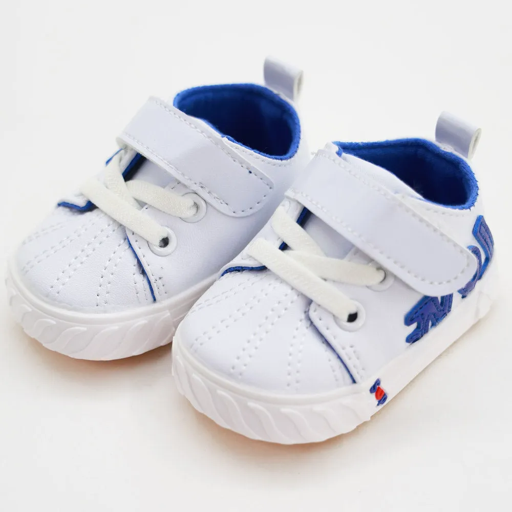 Blue & Green Velcro Strap Casual Shoes