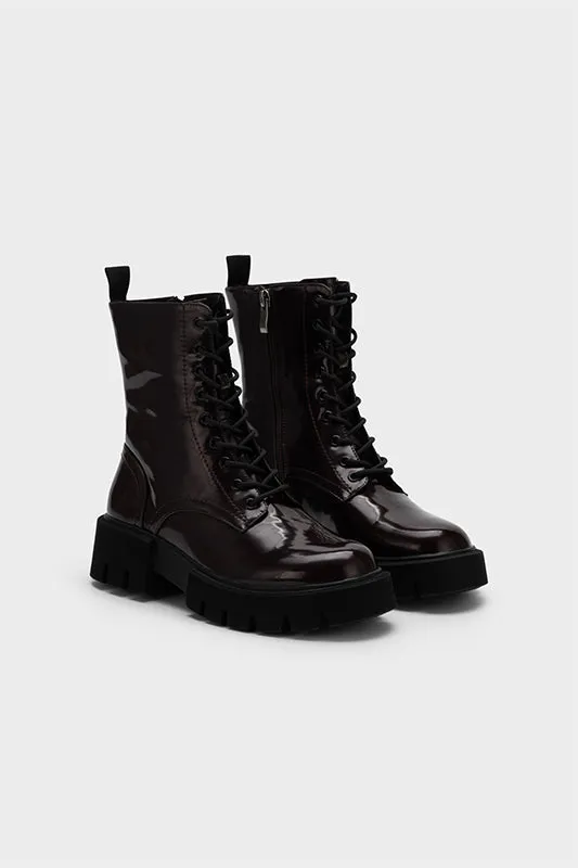 CLASSIC PLATFORM LACE-UP BOOTS