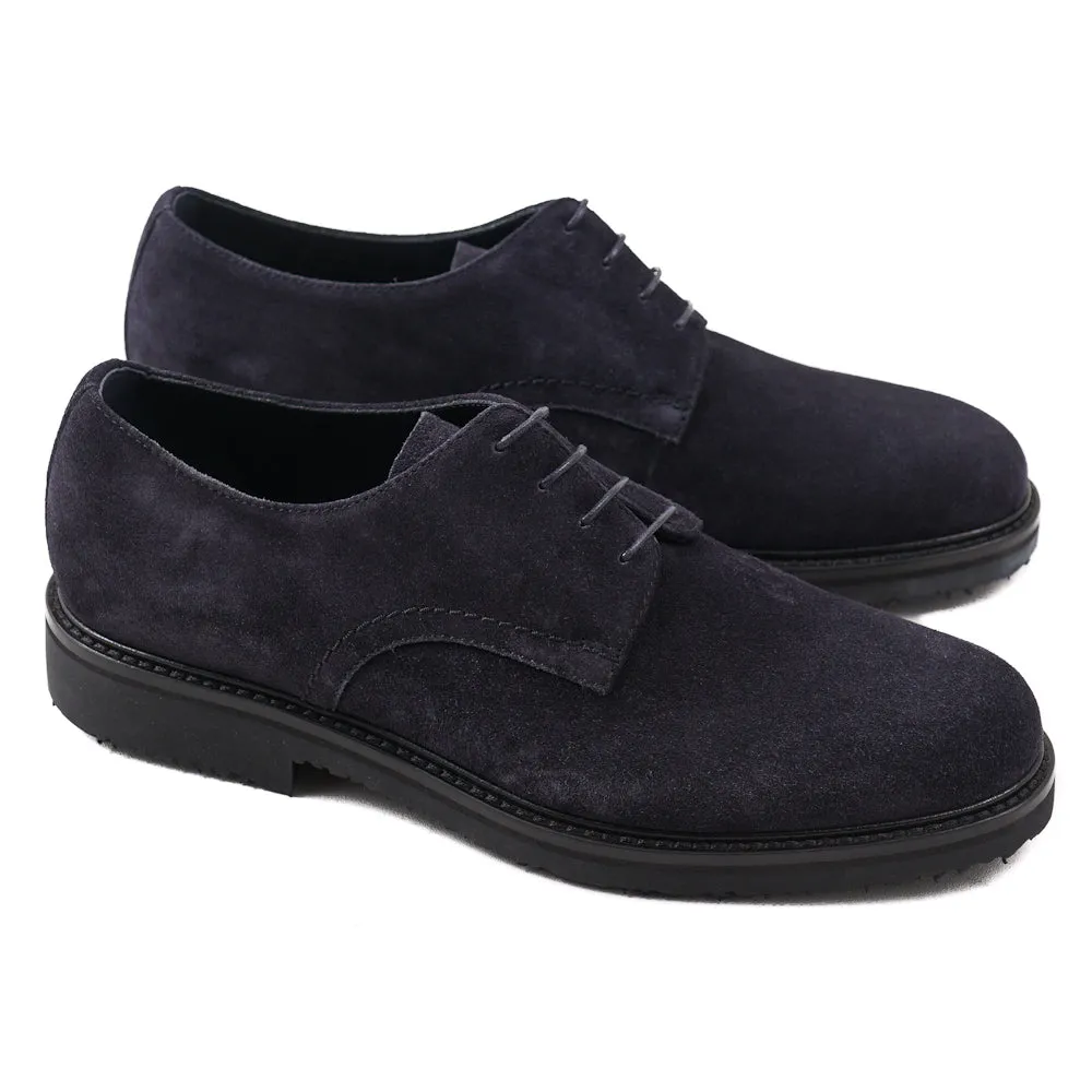 Ermenegildo Zegna Navy Suede Derby