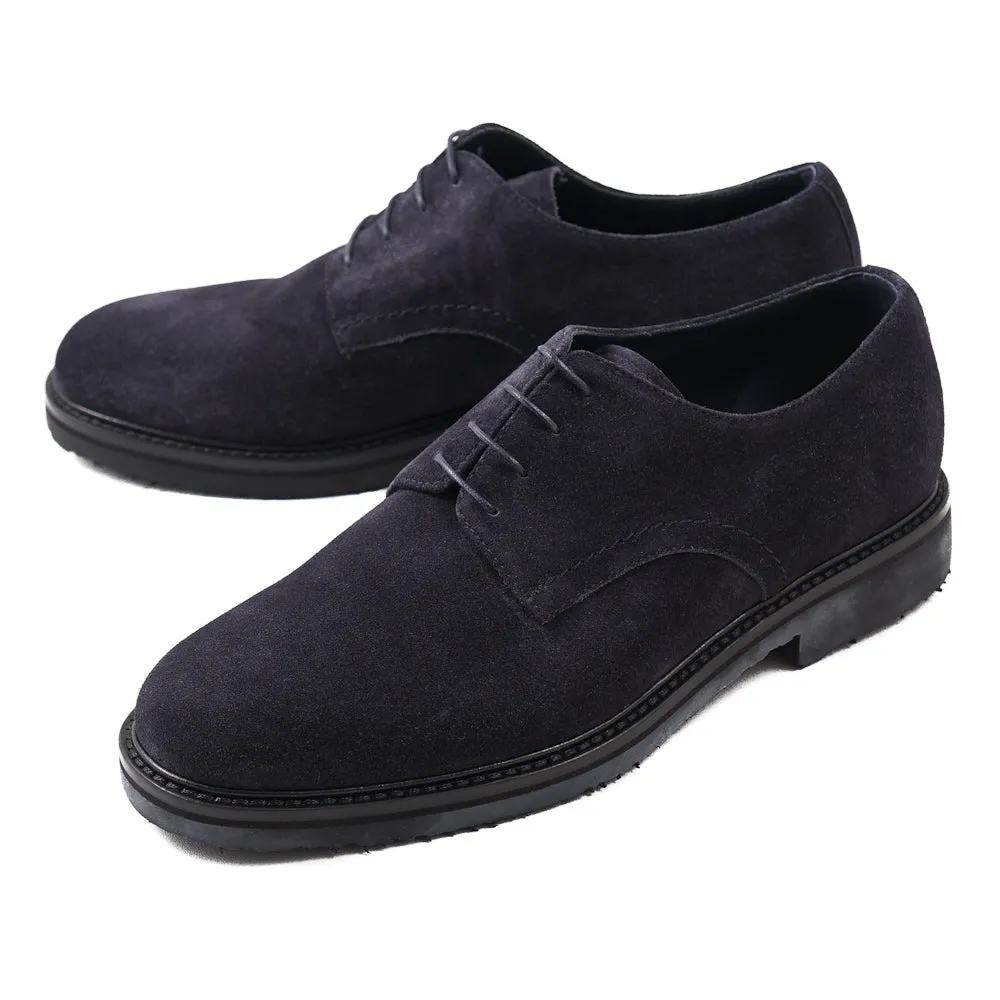 Ermenegildo Zegna Navy Suede Derby