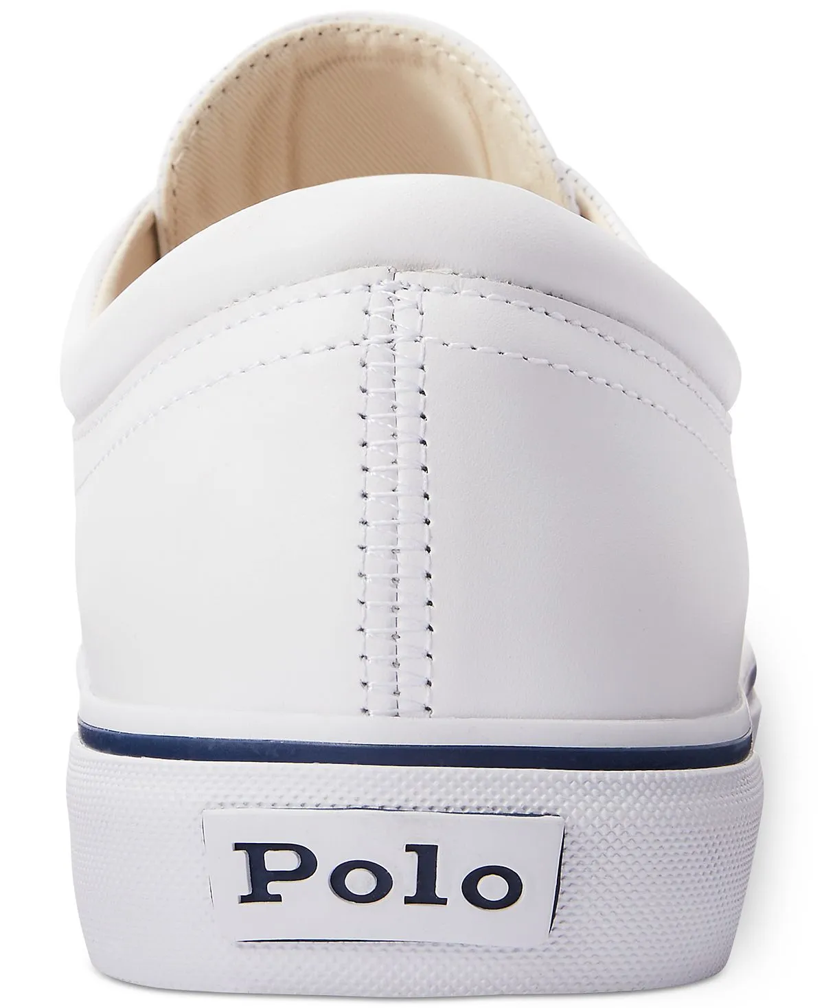 Faxon Polo Ralph Lauren men's leather sneakers, white