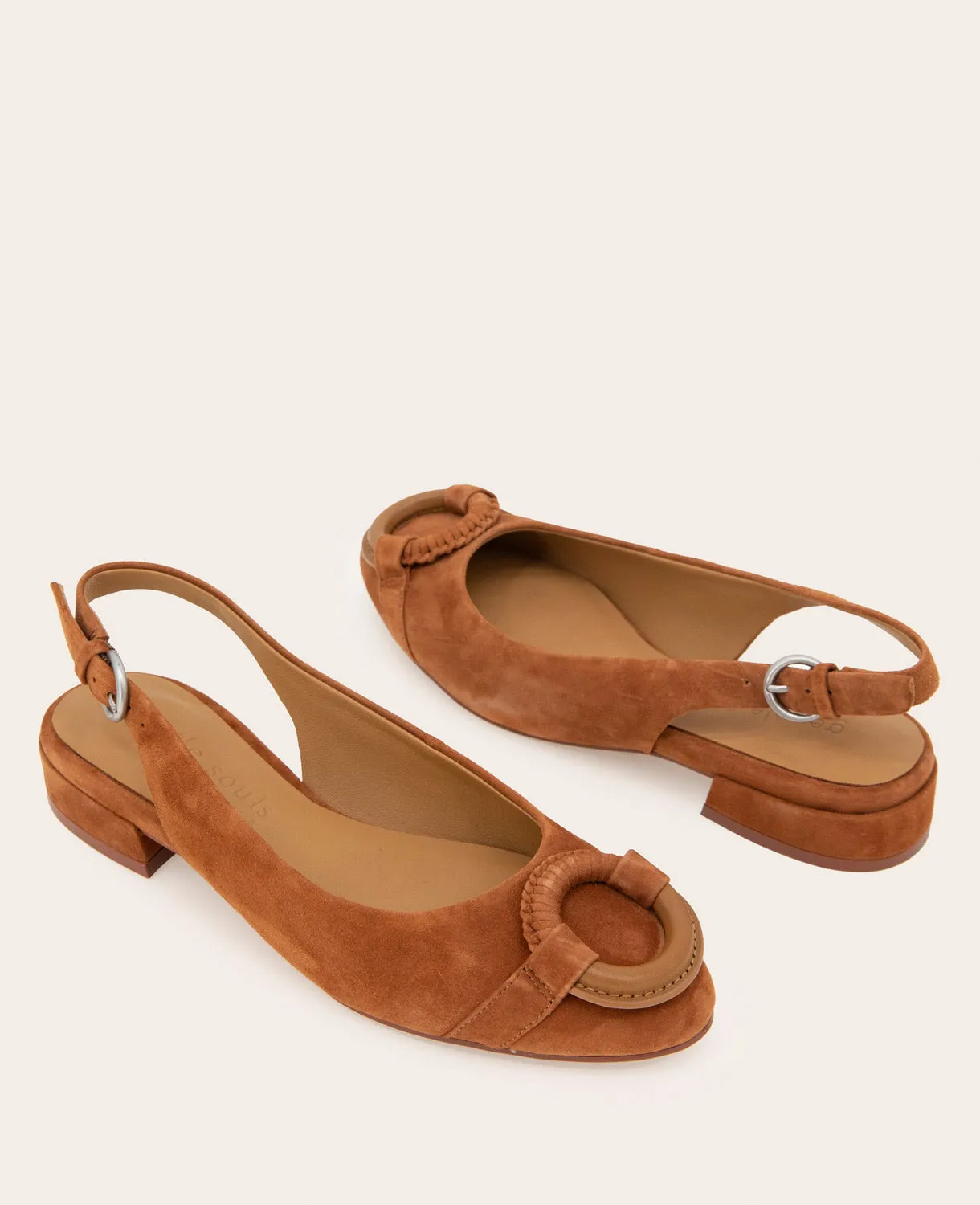 GENTLE SOULS - Athena Suede Slingback Flat