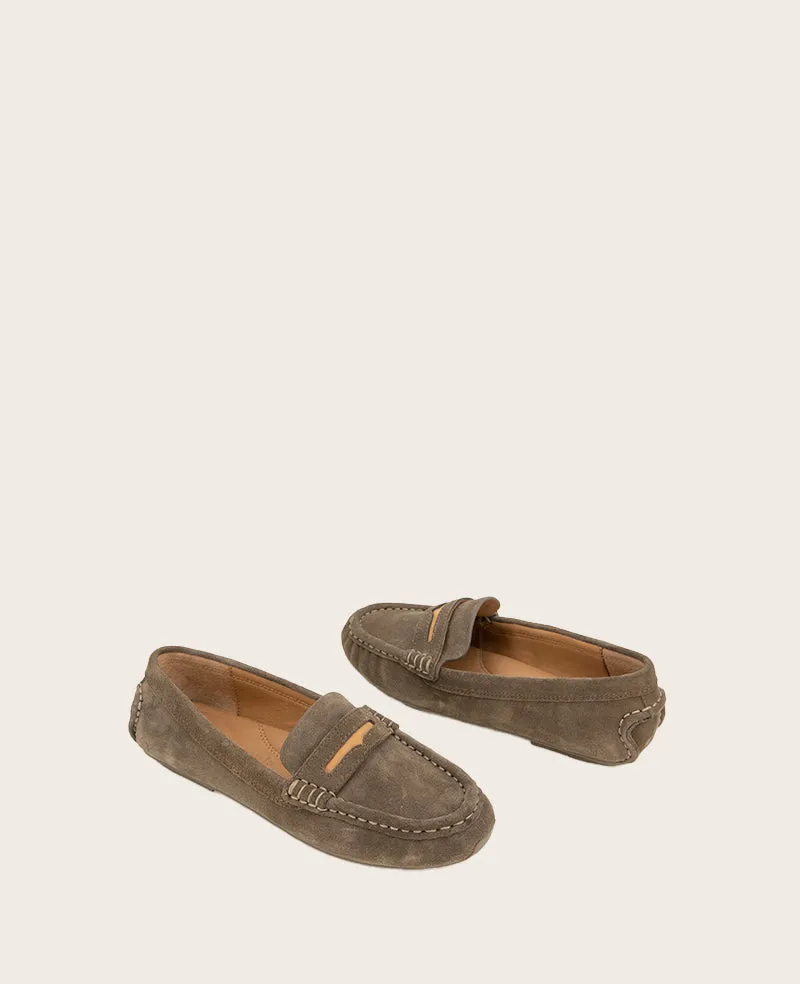 GENTLE SOULS - Madison Suede Tailored Flat