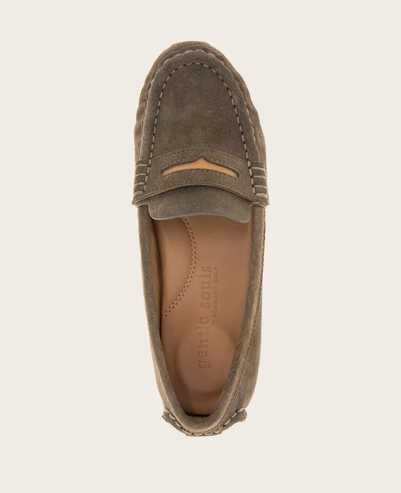 GENTLE SOULS - Madison Suede Tailored Flat