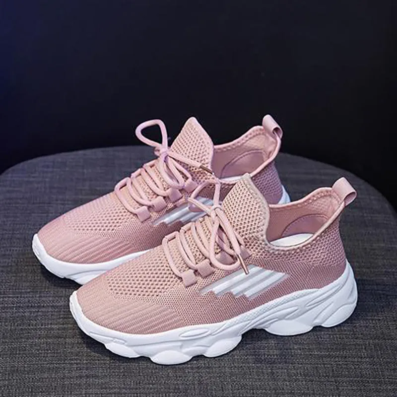 ikearlax Cross-Border  Spring and Summer New Korean Style Stylish Women's Shoes Breathable Flying Woven Coconut Shoes Women's Sports Casual Fashion Shoes