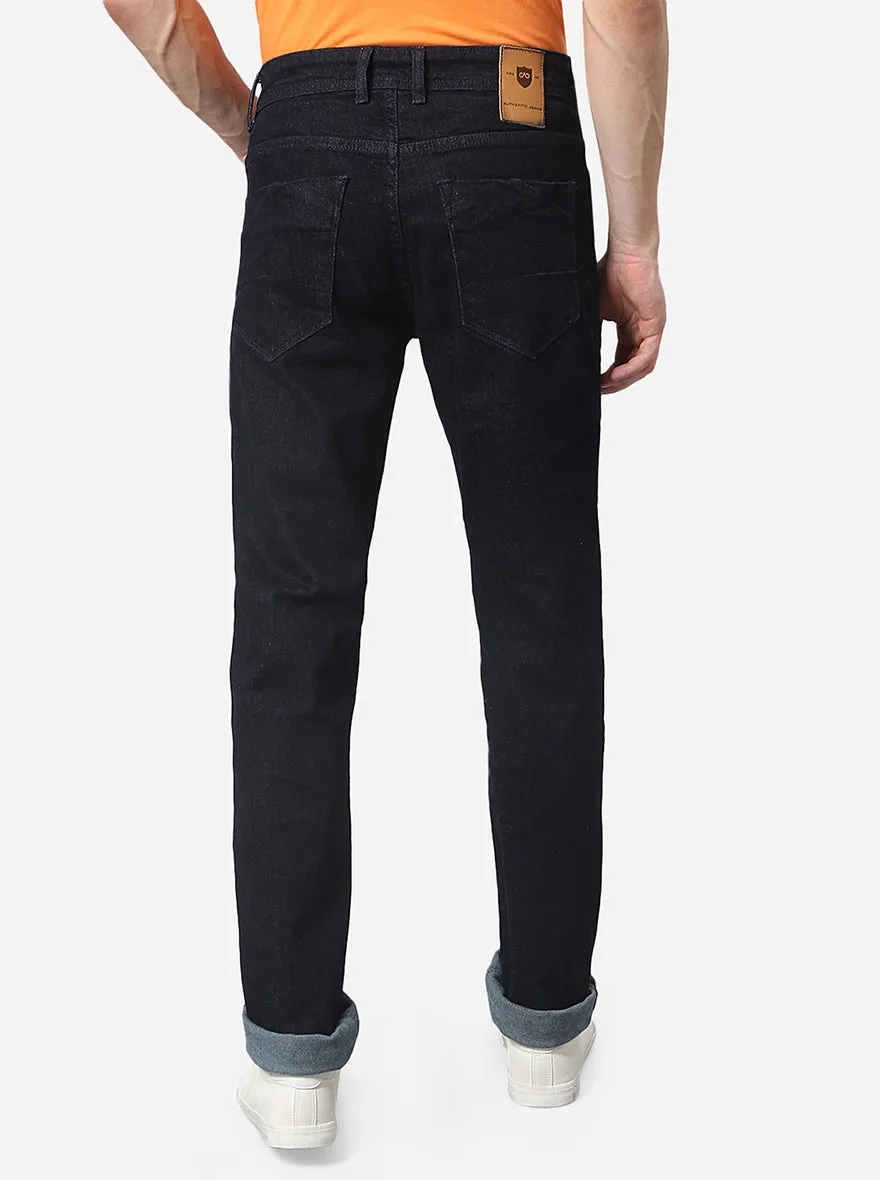 Indigo Blue Washed Straight Fit Jeans | JadeBlue