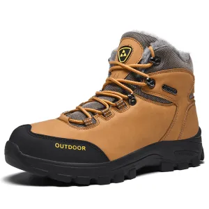 kkboxly kkboxly Men Outdoor Comfy Non Slip Wearable Plush Warm Winter Hiking Boots