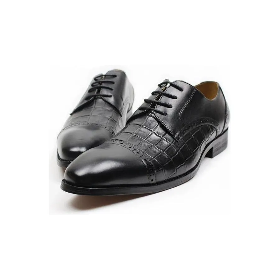 LuxePoint Genuine Cow Leather Oxford Shoes