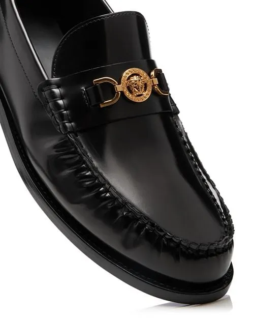 Men's Medusa '95 Versace Slip-On Loafers, Black