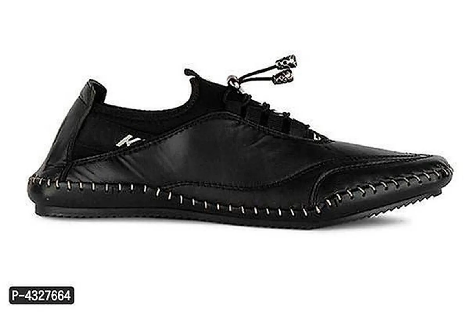 Men's Stylish and Trendy Black Solid Synthetic Casual Lifestyle Shoes