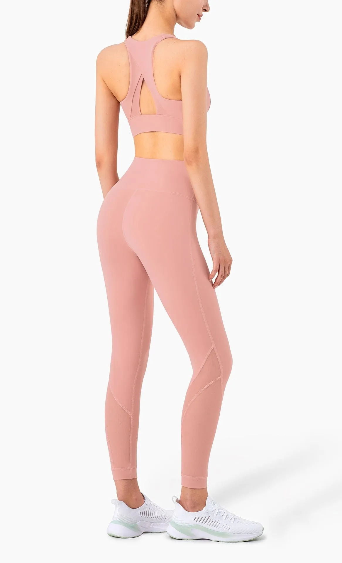 Mesh Paneling High Rise Leggings