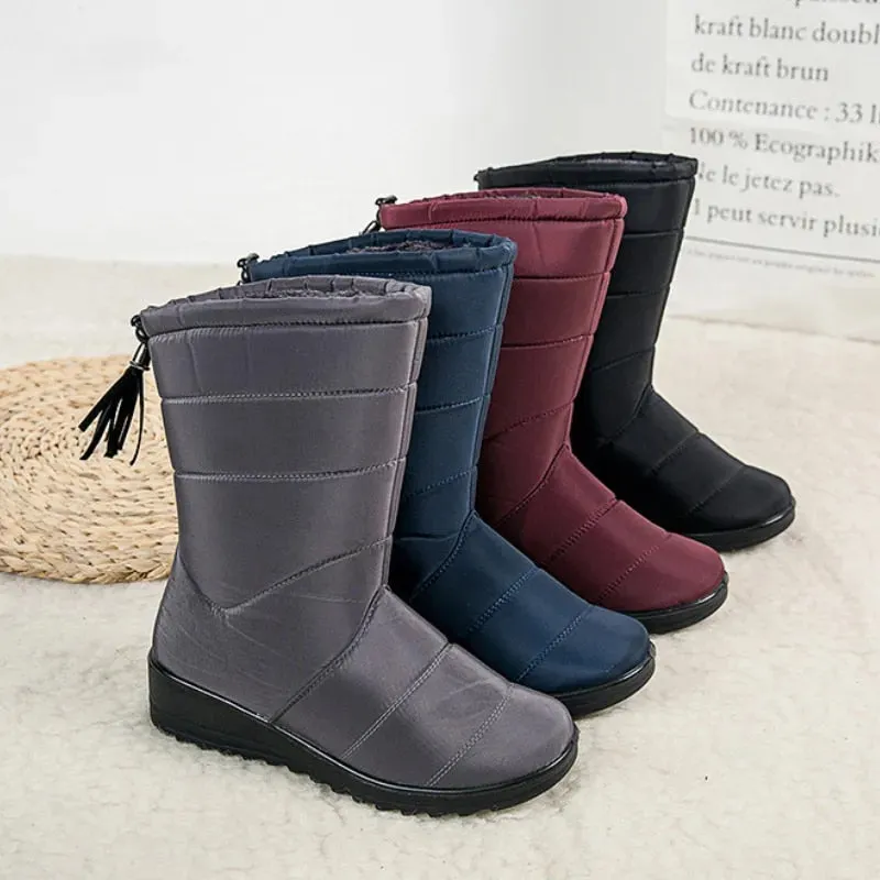 OCW Orthopedic Boots For Women Waterproof Warm Winter Snow Anti-Slip Fur Lined Boots