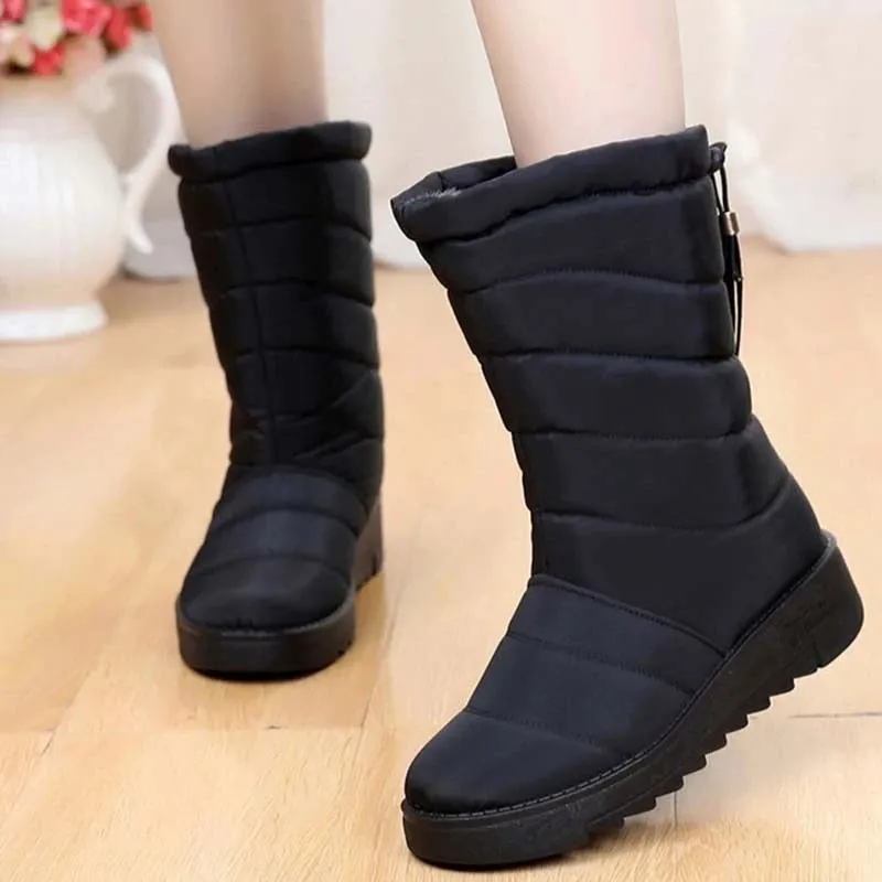 OCW Orthopedic Boots For Women Waterproof Warm Winter Snow Anti-Slip Fur Lined Boots