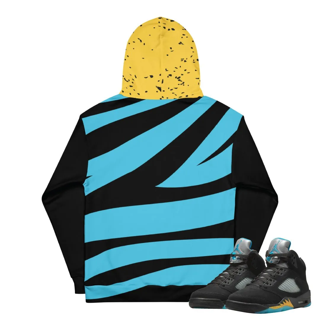 Retro 5 Aqua Hoodie