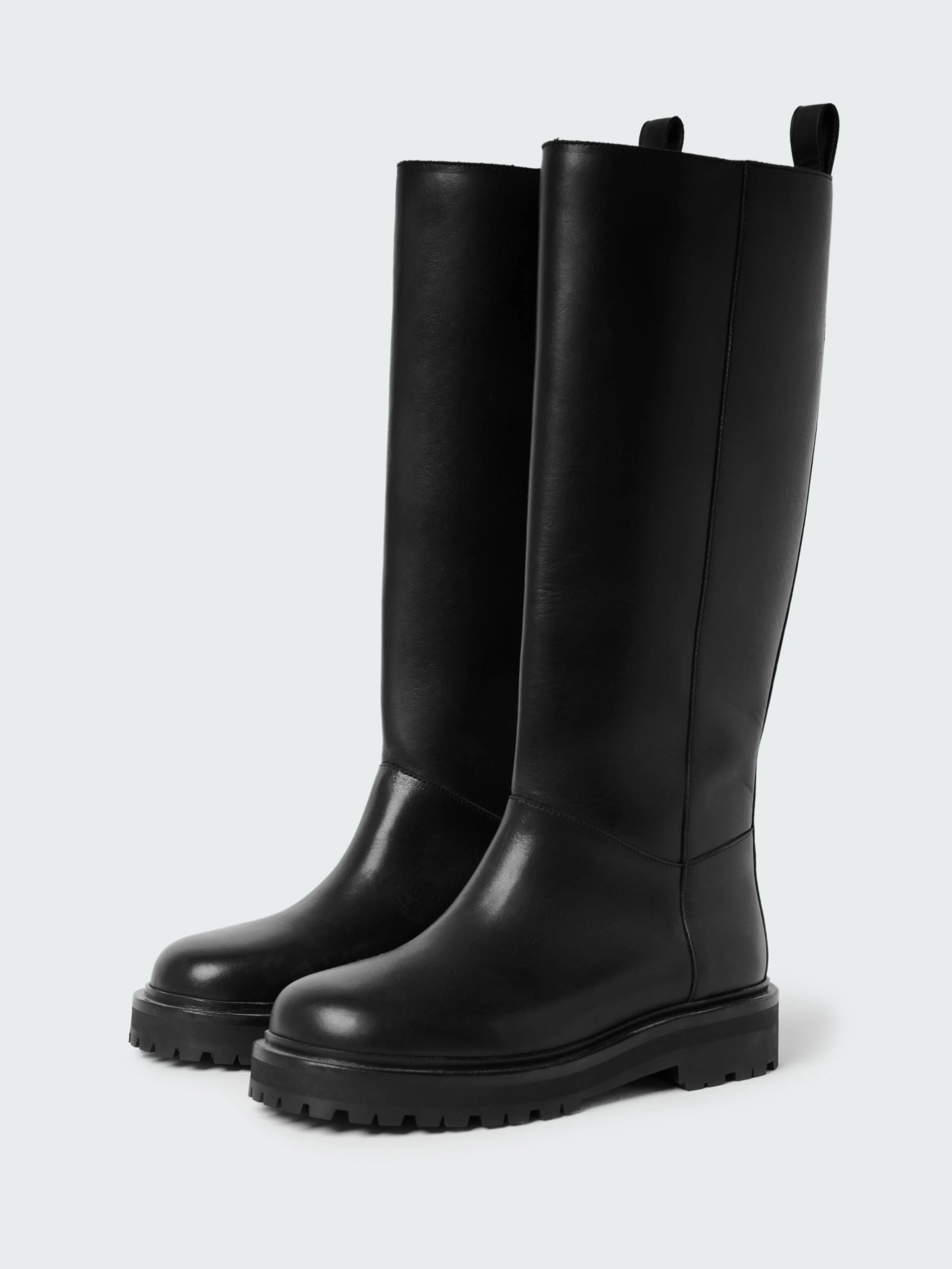 Semotan Leather Boot in Black