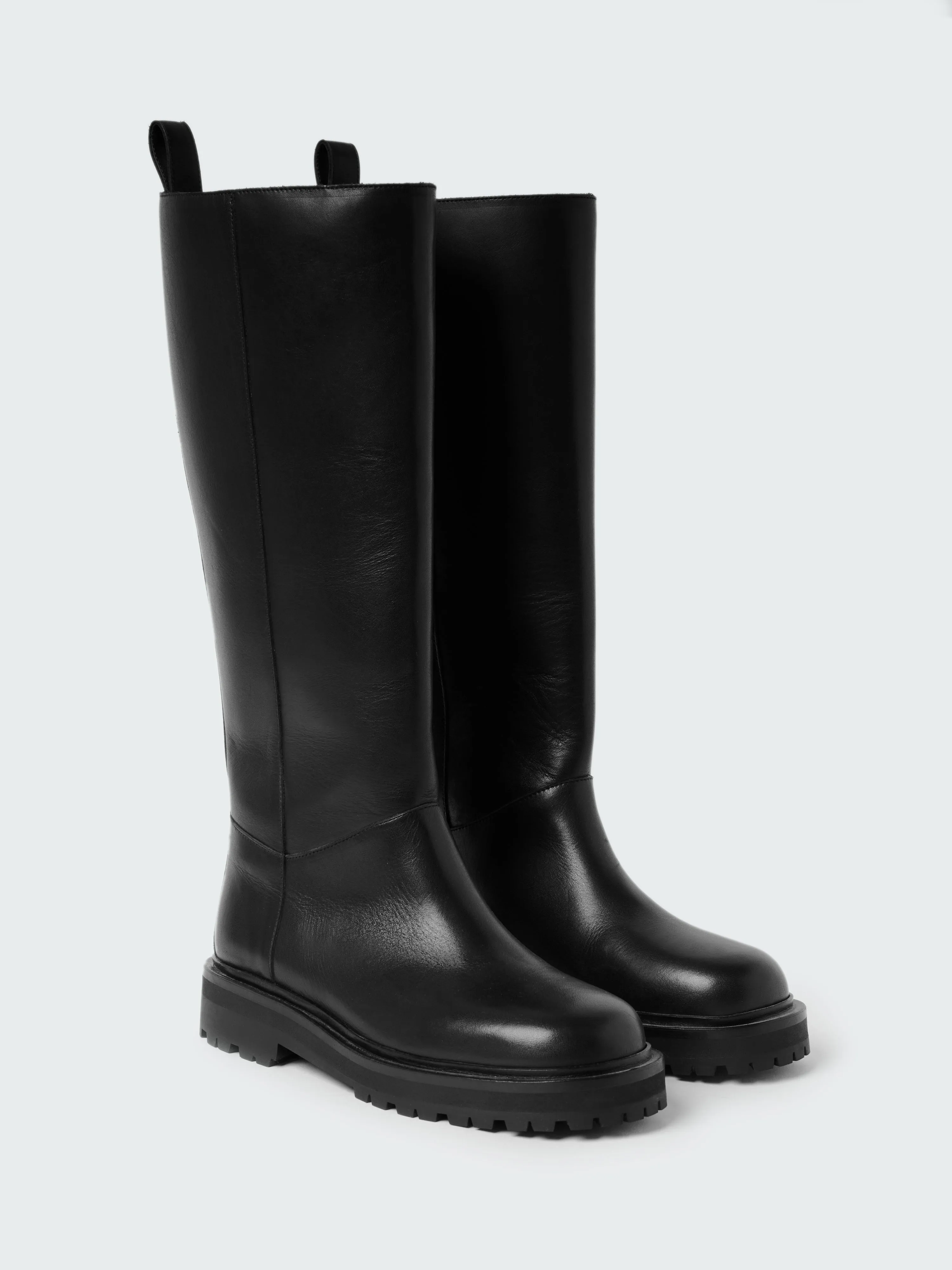 Semotan Leather Boot in Black