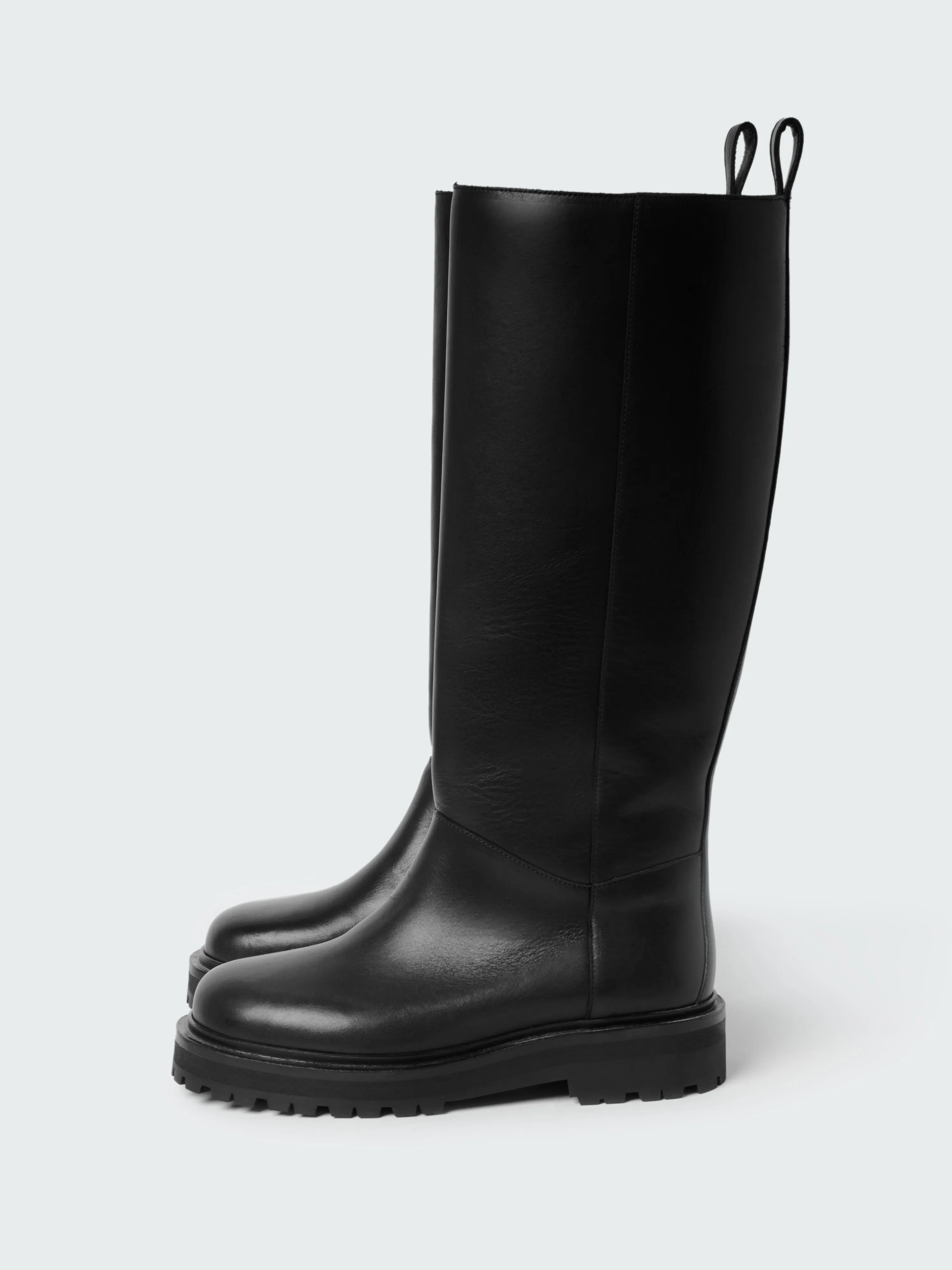 Semotan Leather Boot in Black