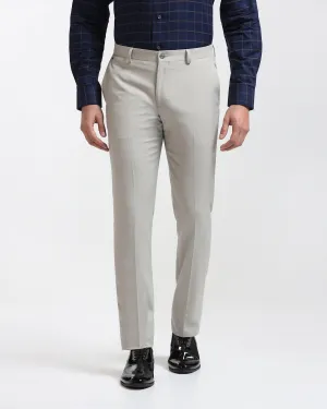 Slim Comfort B-95 Formal Grey Solid Trouser - Himalayan