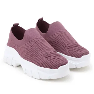 Stylish Pink Mesh Sports Shoes