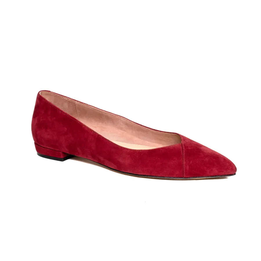 Suede Flat - Gutsy Garnet