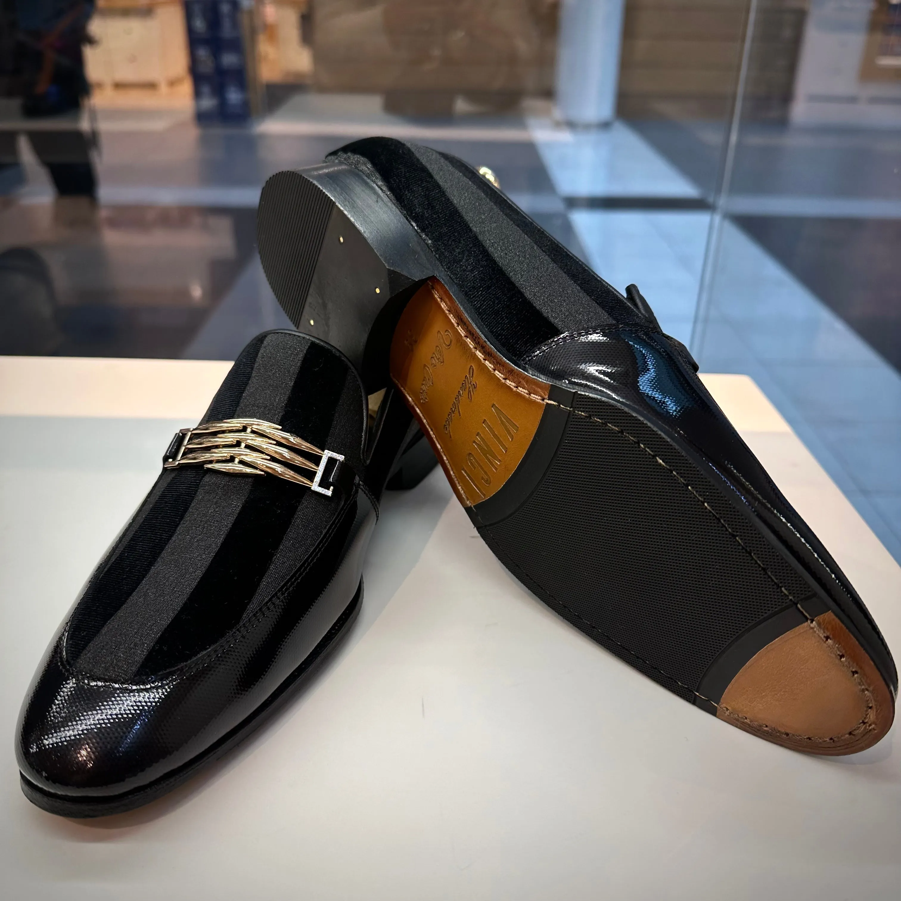 The Pontalto Leather Men Shoe Black Bit Loafer