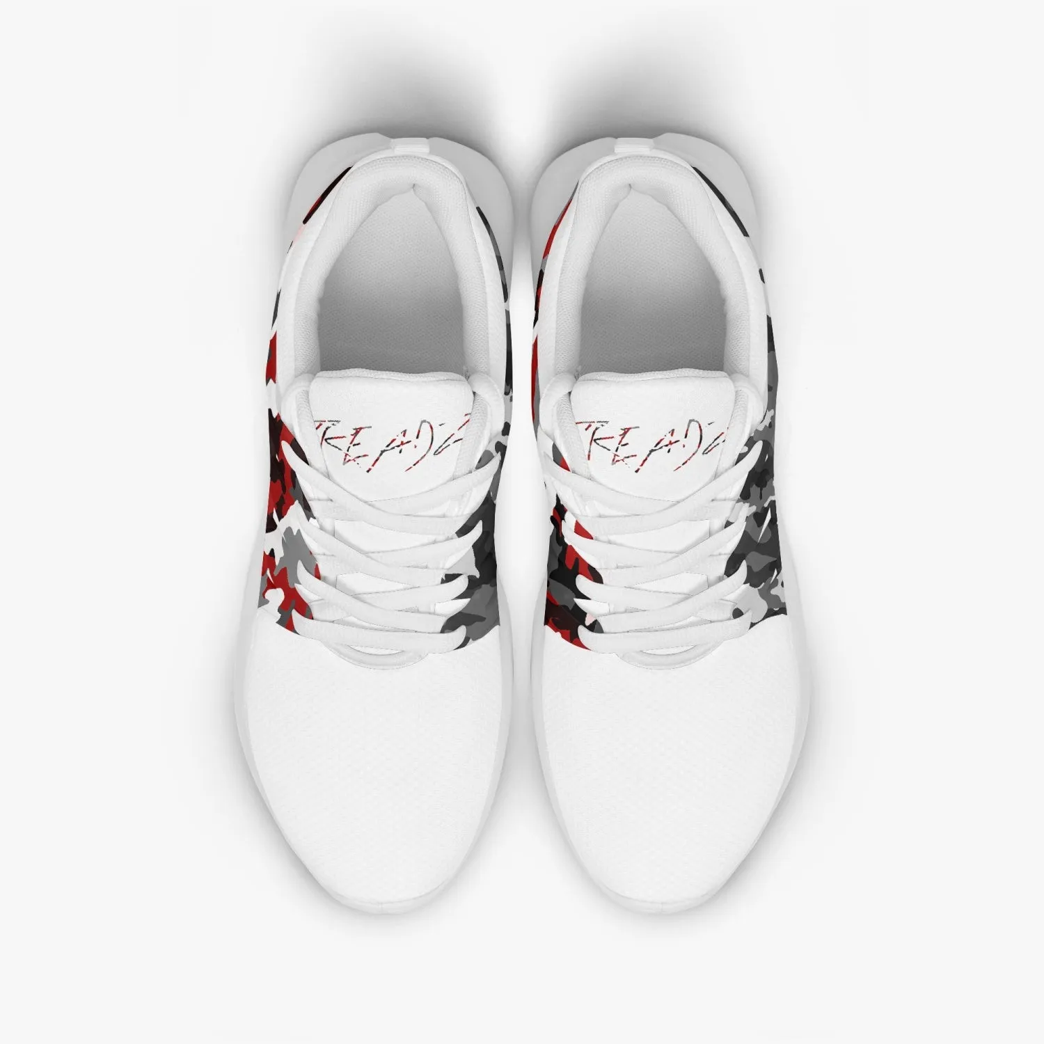 TREADZ Urban Dept Red Black White Camo Running Shoes