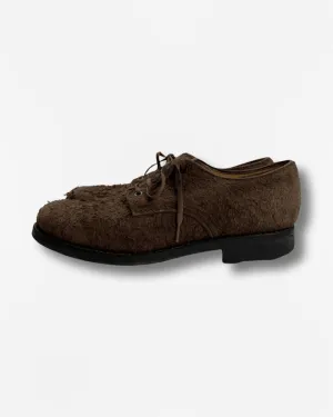 (UK9/43) Issey Miyake AW2004 Brushed Suede Duck Chunky Derbies