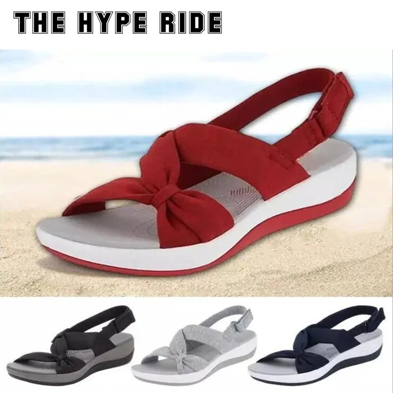 Women Bowcot Open Toe Platform Outdoor Casual Sandals