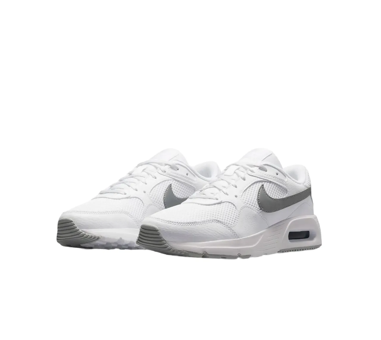 Womens Nike Sc White/ Metallic Platinum Athletic Shoes