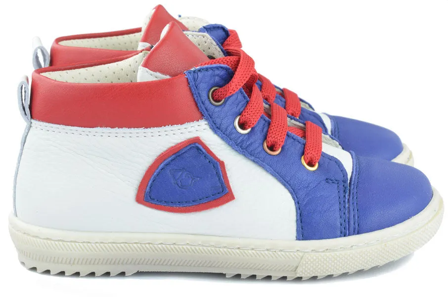 Zecchino d'Oro Boys Blue, White & Red Hightop